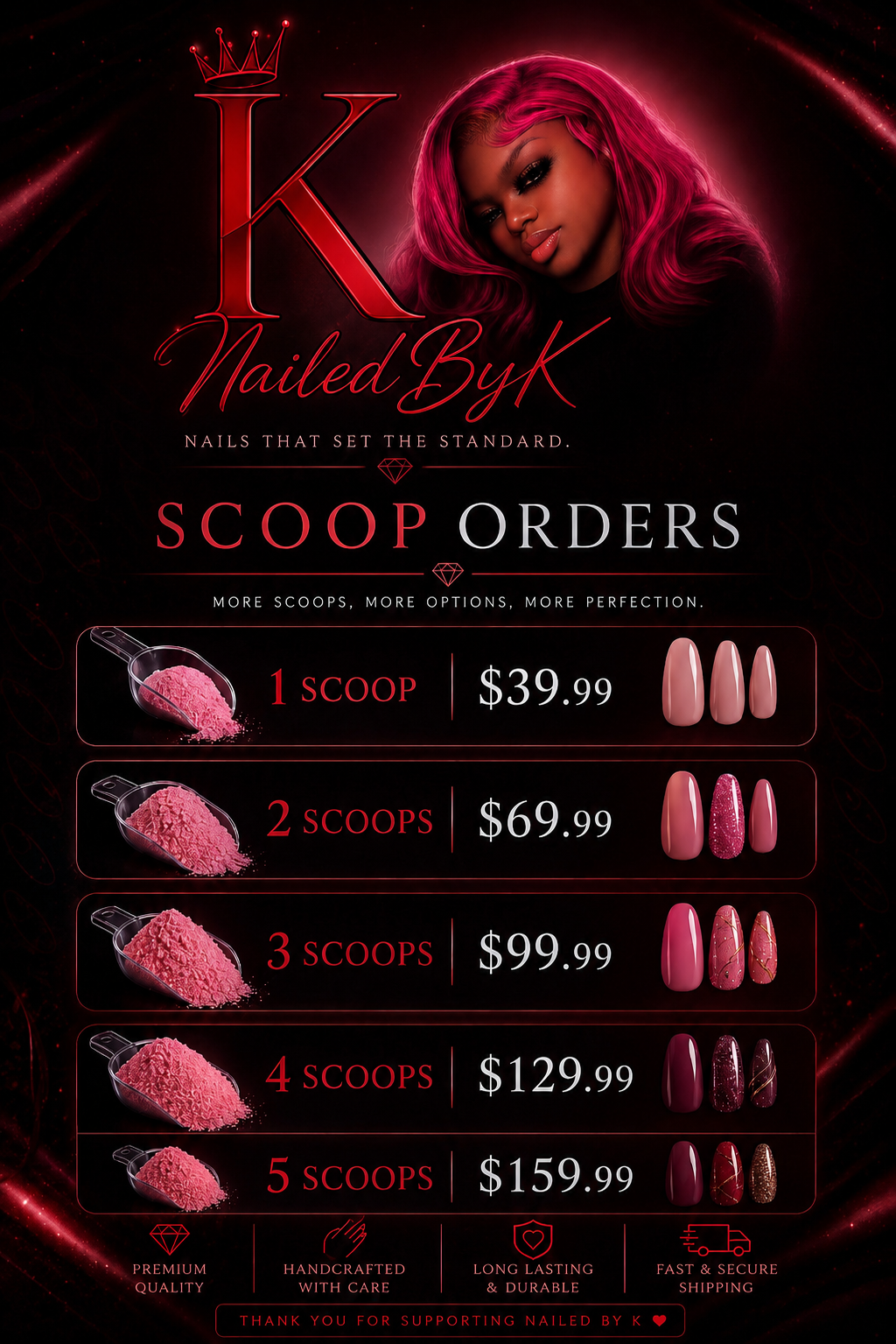 NailedByK Mystery Scoop Orders 💎